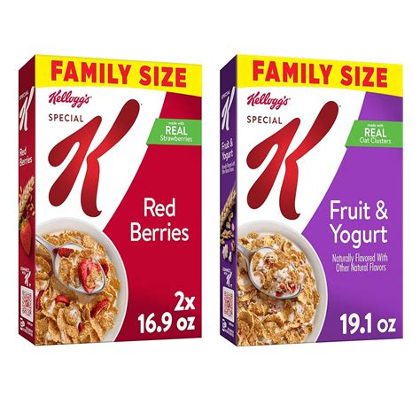 Amazon Com Kellogg S Special K Breakfast Cereal Variety Pack Red