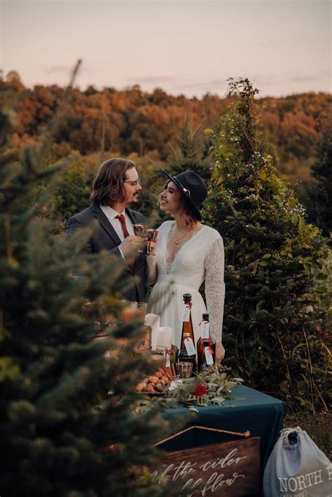 Inspiration For A Rustic Christmas Tree Farm Wedding Popsugar Love And Sex Photo 93