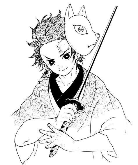 Demon Slayer Coloring Pages Tanjiro Updated 2023 Images And Photos Finder