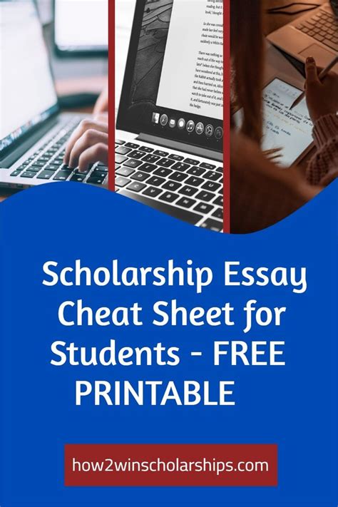 Scholarship Essay Cheat Sheet For Babes Free Printable Gambaran