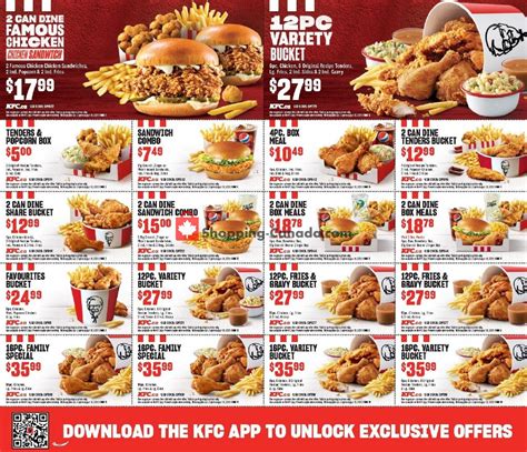 KFC Canada Flyer Exclusive Offers BC June August Shopping Canada