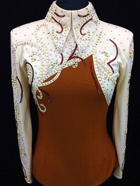 Bronze Ivory And Red Horsemanship Shirtoutfit By Berry Fit Western
