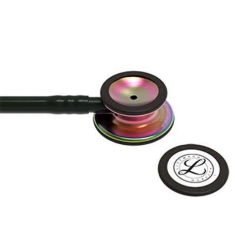 3m Littmann Classic Iii Stethoscope Black With Rainbow Chest Piece