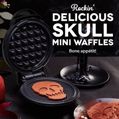 Spooky Waffles With Skull Waffle Maker Dash