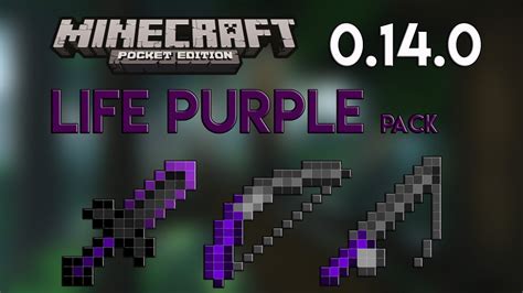Life Purple Texture Pack Pvp Minecraft Pe 0140 Youtube