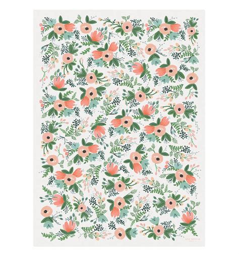 Roll Of Three Wildflower Wrapping Sheets The Beach Plum Company
