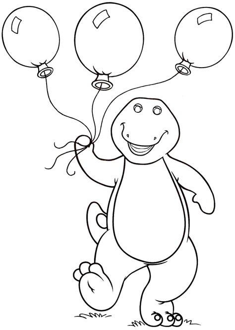 29 Barney Coloring Pages For Kids Kamalche