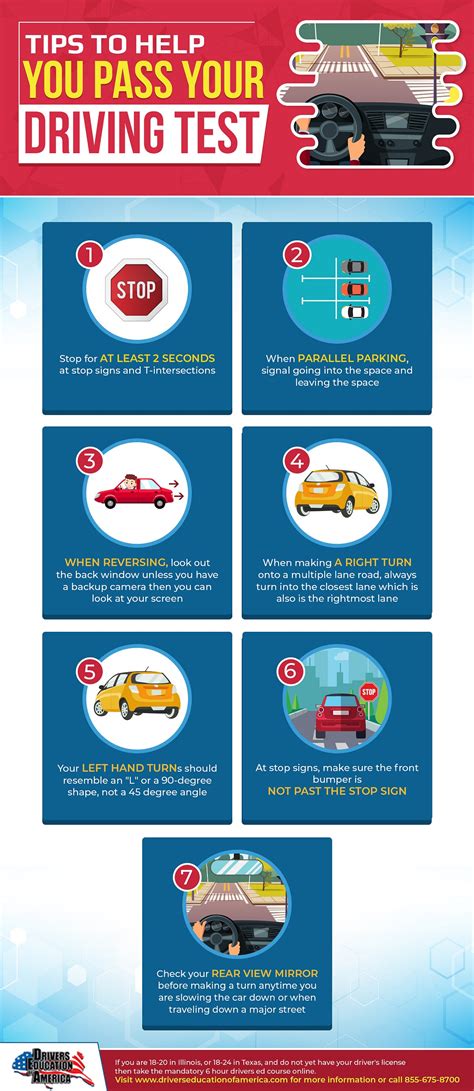 Tips To Help You Pass Your Driving Test Infographic By Drivers Education Medium