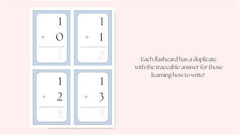 Addition Flashcards Printable Kindergarten Math Math Etsy