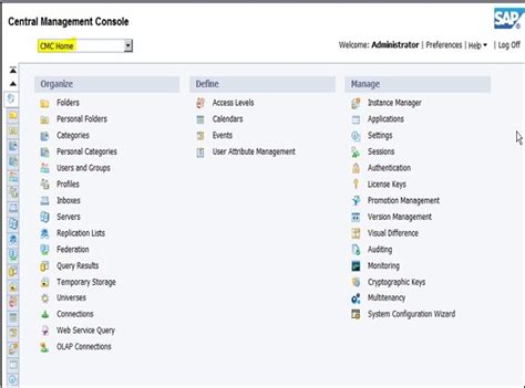 Central Management Console