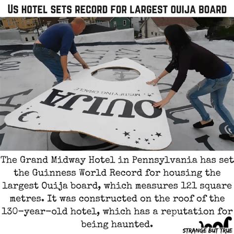 Guinness Book Of World Records For Largest Ouija Board In The World