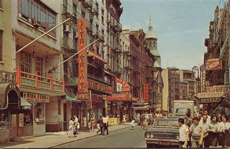 Vintage Nyc Mott Street Chinatown Architecture Mapping New York