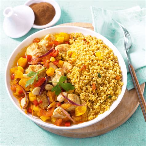 Chicken Tajine With Dried Apricots Vegetables And Spiced Couscous Tipiak