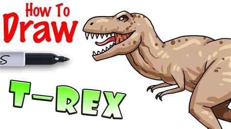How To Draw A T Rex Dinosaur
