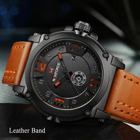 relógio masculino militar esportivo luxo naviforce original r 138 20 em mercado livre