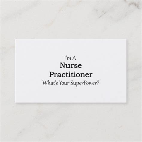 Nurse Practitioner Business Card