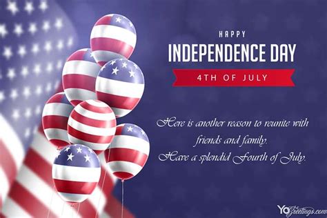 Customized Your Own Us Independence Day Greeting Cards Independence