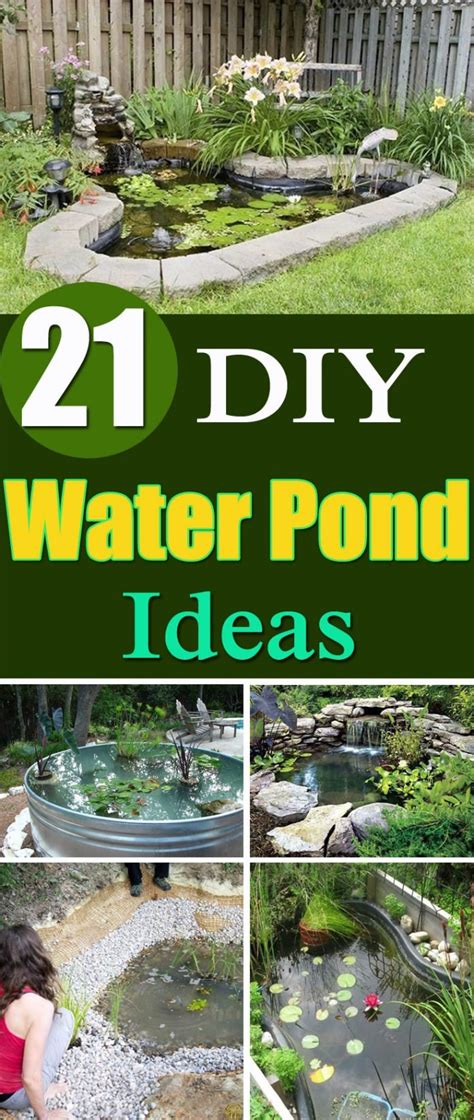 21 Diy Water Pond Ideas Diy Water Gardens For Backyards Balcony