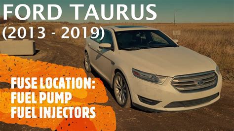 Ford Taurus Fuel Pump Fuel Injectors Ignition Coils Fuse Location