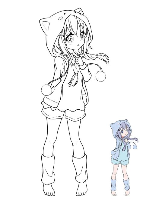 Chibi Coloring Pages For Girls