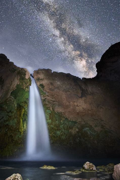 Milky Way Over Havasu Falls Az Oc 1000x1500 R