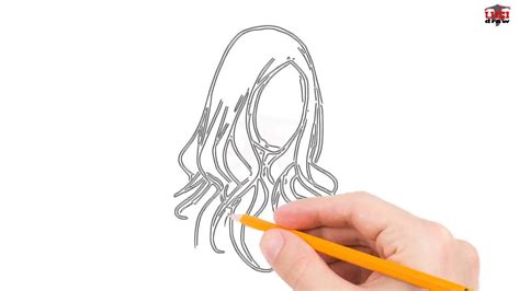 Now to make size portion of hair we will follow same procedure. How to Draw Hair Step by Step Easy for Beginners - Simple ...