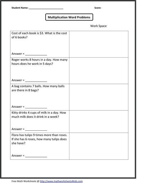 When students first start doing algebraic word problems, the hard part is not solving the equations; Free Printable Word Problems 2Nd Grade | Free Printable