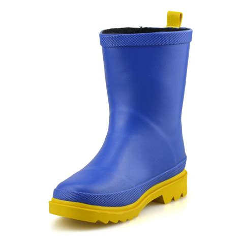 Boys Girls Waterproof Wellies Kids Winter Rain Snow Wellingtons Boots