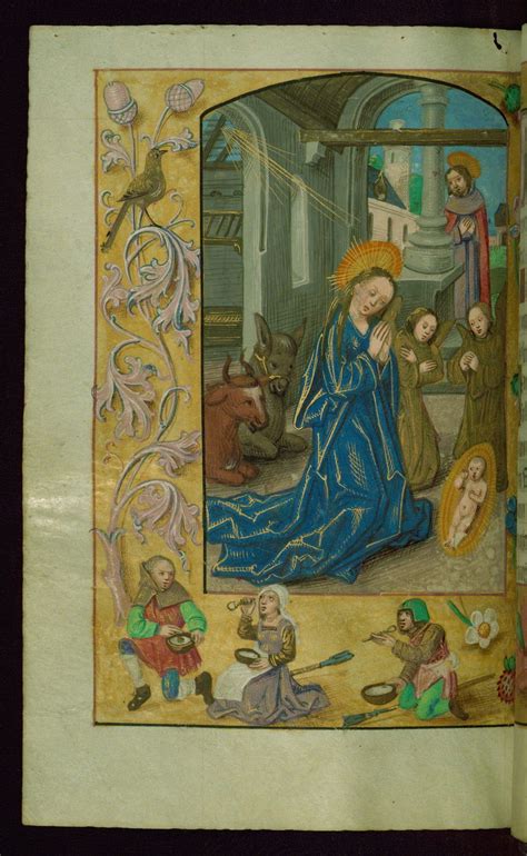 Book Of Hours Nativity Adoration Walters Manuscript W435 Fol 69v