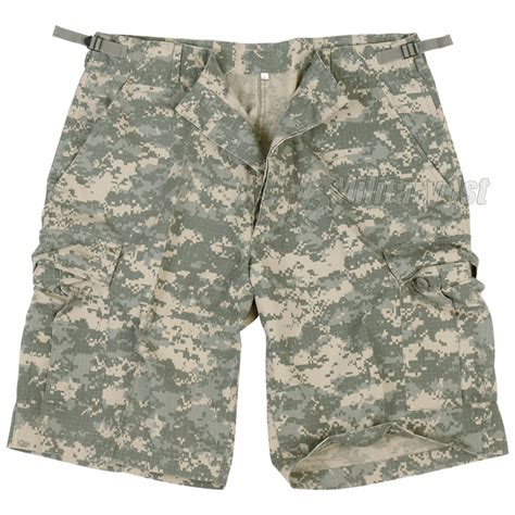 ripstop us army combat cargo military mens shorts acu digital camo s xxl ebay