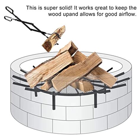 Wheel Firewood Grate 28 Inch Diameter Fire Pit Log Grate With 5 Inch