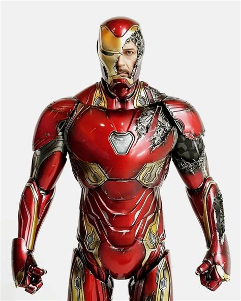Iron Man Mark 50 Battle Damaged 🔥 Iron Man Iron Man Suit Marvel