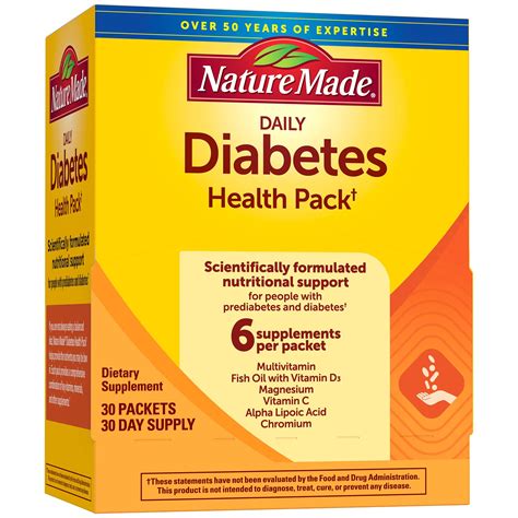 Buy Nature Made Daily Diabetes Health Pack Dietary Supplement For