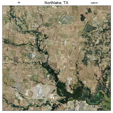 Aerial Photography Map Of Northlake Tx Texas