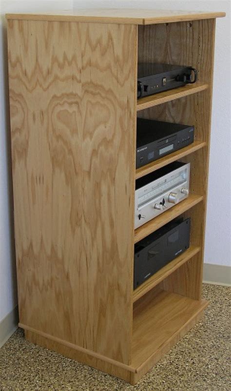 Stereo Cabinet With Glass Doors 27 73 High Oak Maple Usa Made