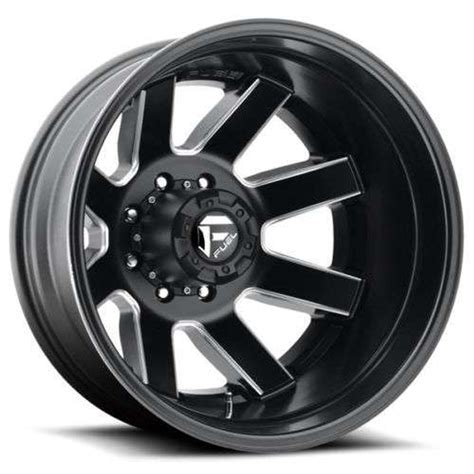 Fuel Maverick Dually Wheels 22x825 8x200 Black 142mm D53822829225