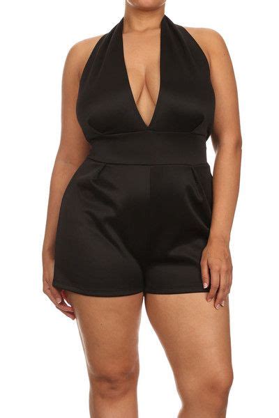 shop plus size rompers and jumpsuits − plussizefix black romper plus size romper plus size