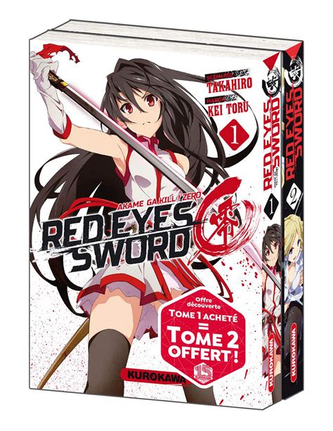 Red Eyes Sword Akame Ga Kill Zero Pack DÉcouverte Tomes 01 Et 02