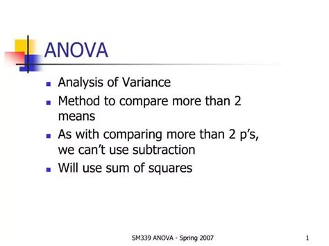 Ppt Anova Powerpoint Presentation Free Download Id