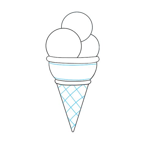 How To Draw Ice Cream Really Easy Drawing Tutorial Draw Ice Cream Step By Step Drawing