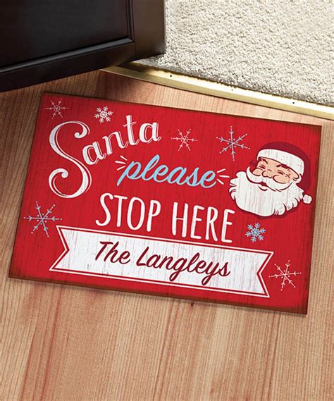 Take A Look At This Santa Please Stop Here Personalized