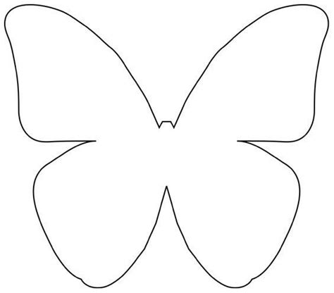 Simple Butterfly Cut Out Clip Art Library
