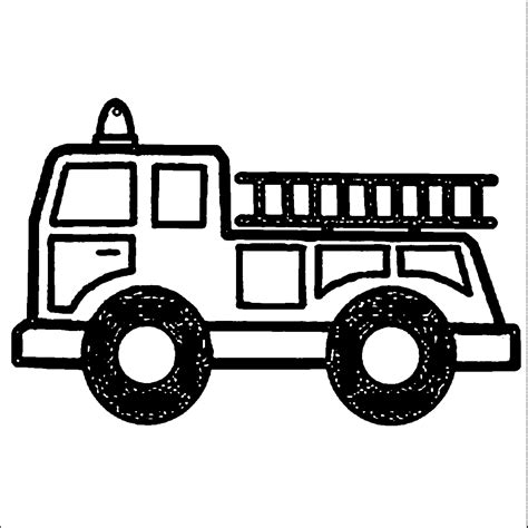 Fire Truck Coloring Sheets Printable Coloring Pages