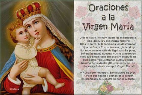 Santa María Madre De Dios Y Madre Nuestra Oración A La Santísima