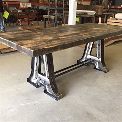 We researched the best options to add to your dining room. Barn Wood Dining Table with Steel "A" Frame Base ...