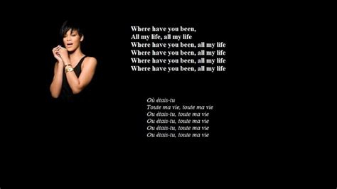Rihanna - Where have you been Paroles (lyrics) + Traduction - YouTube