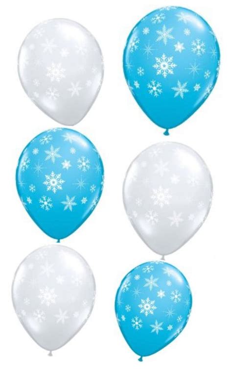Snowflake Balloons Winter Wonderland Decorations Christmas
