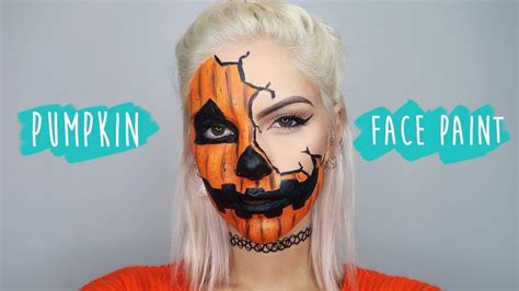 Pumpkin Face Paint Tutorial With Snazaroo Ad Pumpkin Face Paint