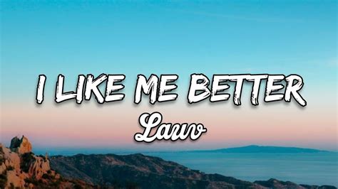 Lauv I Like Me Better Lyrics Youtube