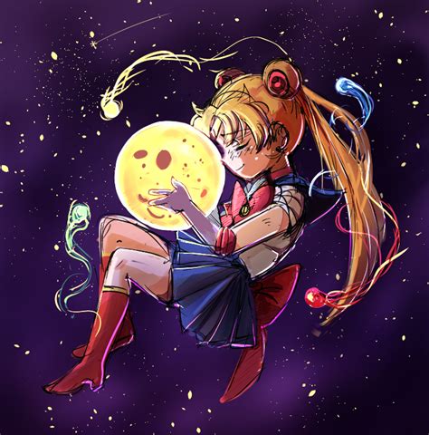 Tsukino Usagi And Sailor Moon Bishoujo Senshi Sailor Moon Drawn By